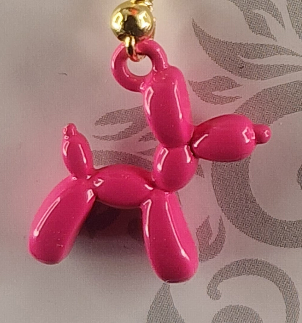 12) Balloon Dog Gold Chain Neckless (Various Colors)