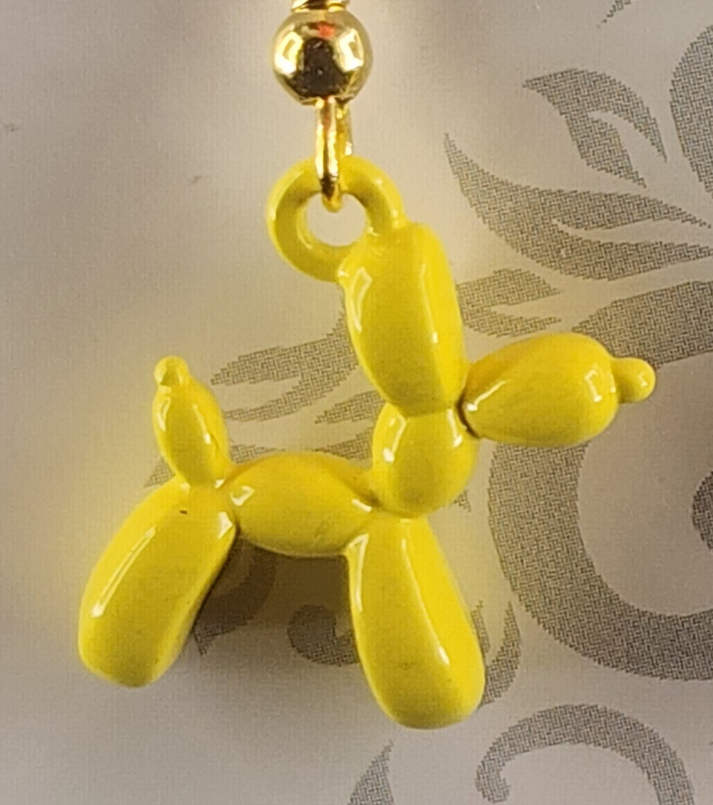 12) Balloon Dog Gold Chain Neckless (Various Colors)